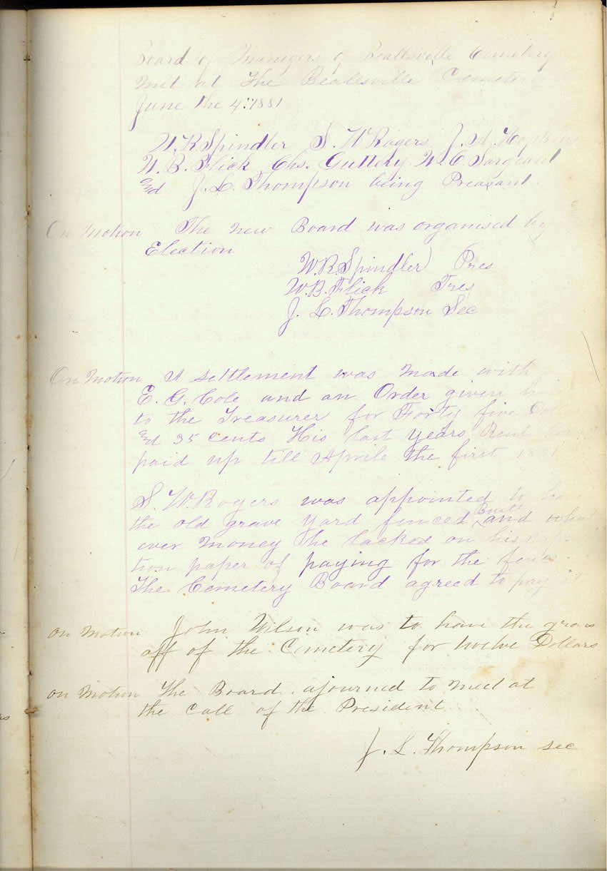 minute book